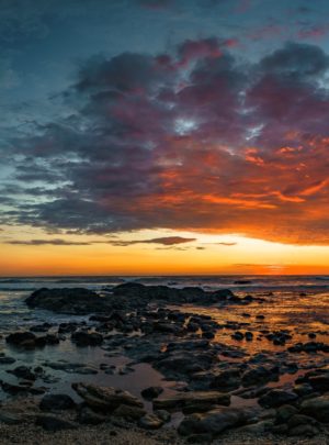 beach sunset Costa Rica