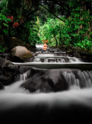 hot springs waterfalls in Costa Rica-min