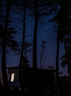 starry sky at mountain lodge in Turrialba Costa Rica