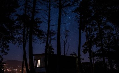 starry sky at mountain lodge in Turrialba Costa Rica